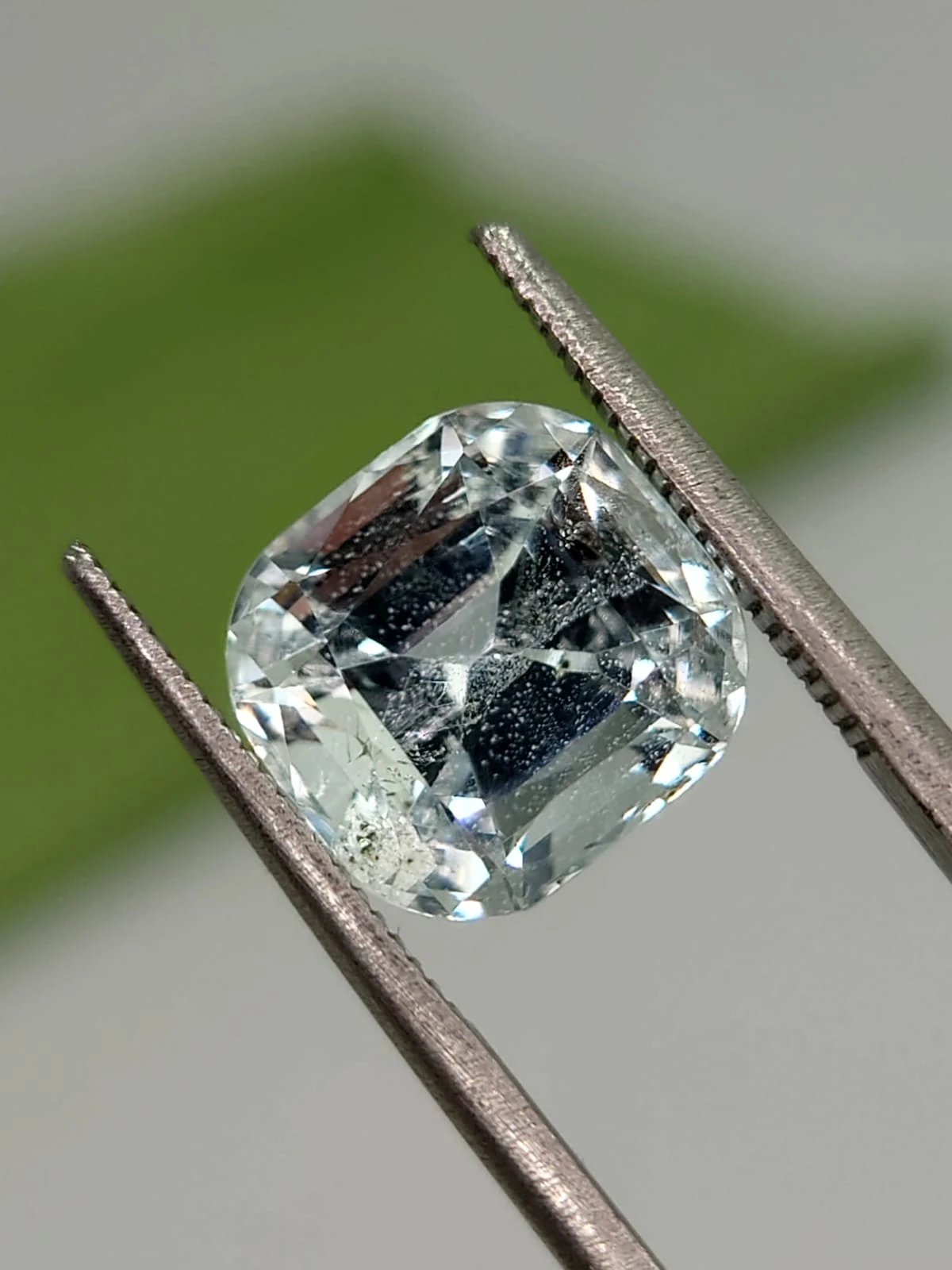 4.1ct Natural Cushion Faceted Aquamarine from Nigeria — view 5